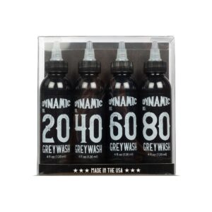 Set di lavaggi grigi dinamici - Inchiostro per tatuaggi (120 ml) 2 Dynamic Ink Grey Wash Set