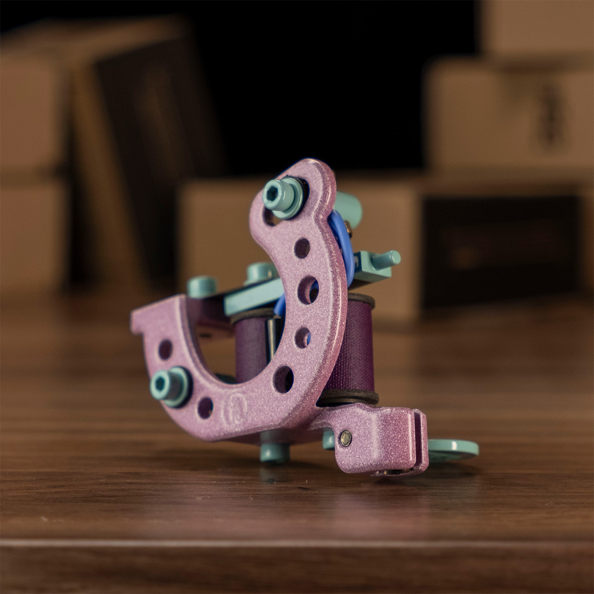 LUCKY TrueLiner PINK/MINT 2 Coil Tattoo machine RightStuff Lucky Trueliner