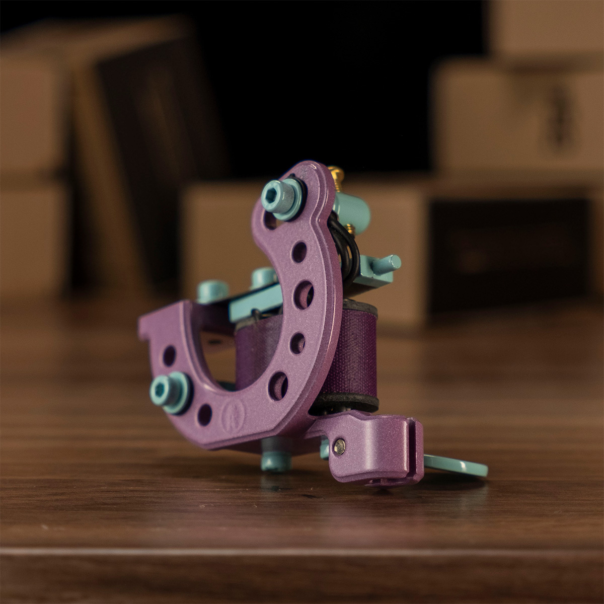 LUCKY TrueLiner PINK/MINT 5 Coil Tattoo machine RightStuff Lucky Trueliner