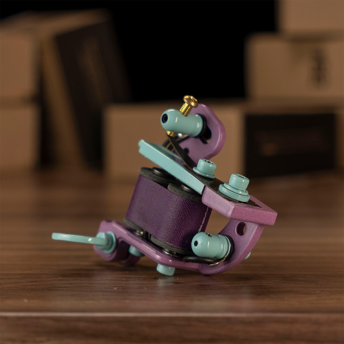 LUCKY TrueLiner PINK/MINT 6 Coil Tattoo machine RightStuff Lucky Trueliner