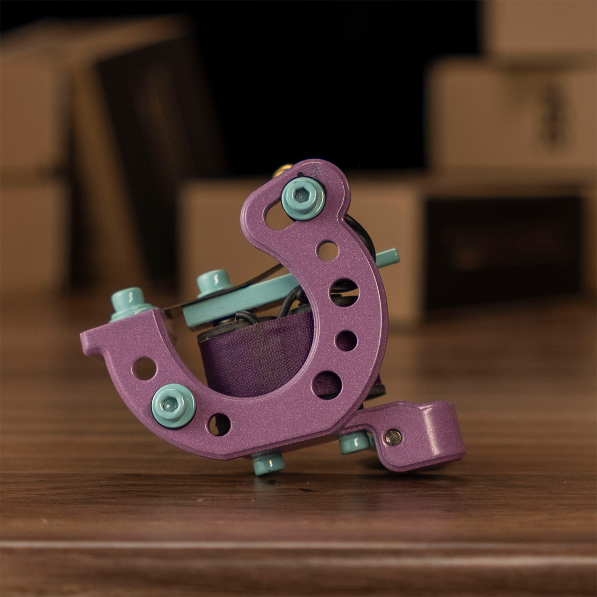 LUCKY TrueLiner PINK/MINT 7 Coil Tattoo machine RightStuff Lucky Trueliner