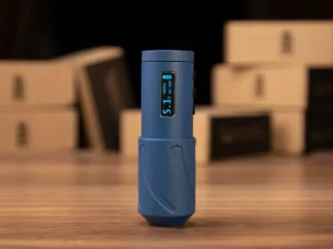 Wireless tattoo machine REVO SHOT Blue, rightstuff k-pulse drive system